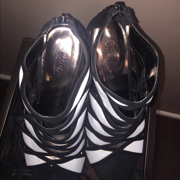 Carlos Santana Strata Black & White Heel - Picture 4 of 7
